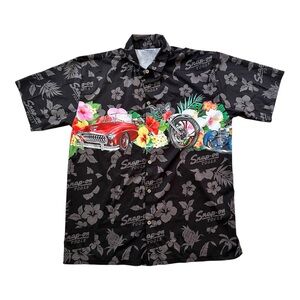 Snap-on Tools Shirt Mens
3X Black Hawaiian Car Motorcycle Floral Button Up